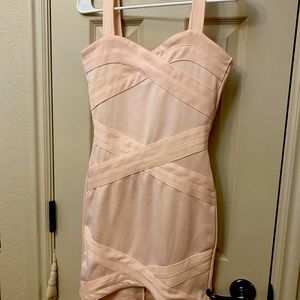 Prom or party dress light peachy pink